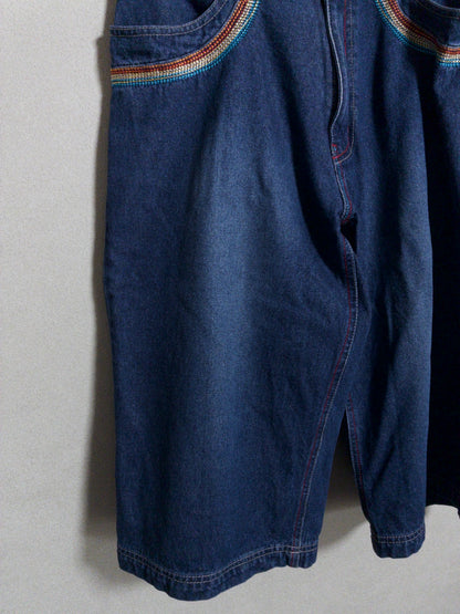 LONDON JEANS by GAZELLE - レインボーステッチ ジョーツ