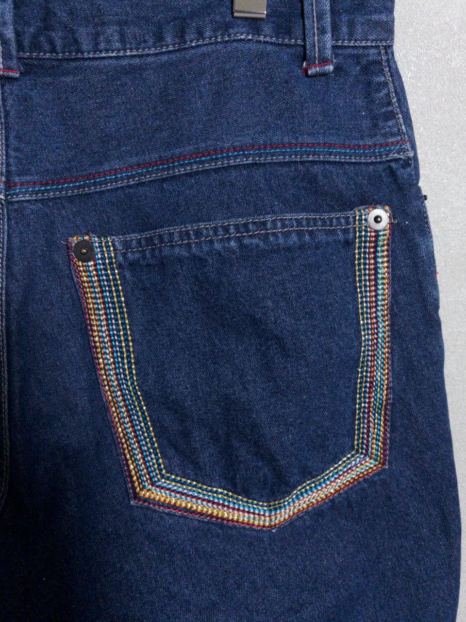LONDON JEANS by GAZELLE - レインボーステッチ ジョーツ