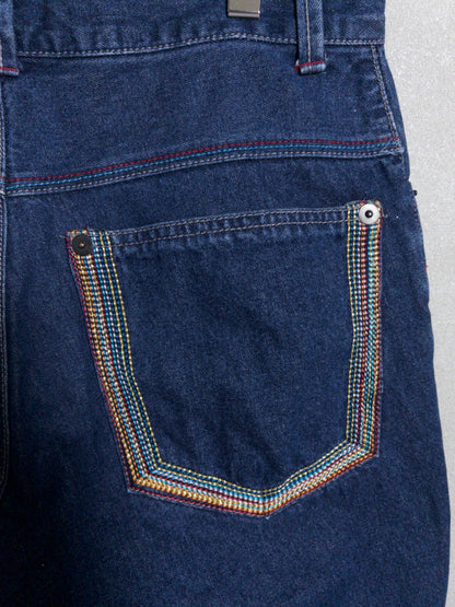 LONDON JEANS by GAZELLE - レインボーステッチ ジョーツ