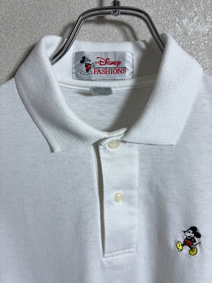 Disney FASHIONS - USA製 ミッキー刺繍 ポロシャツ