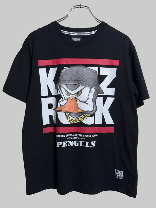 KAZZROCK - ペンギンキャラプリントTシャツ